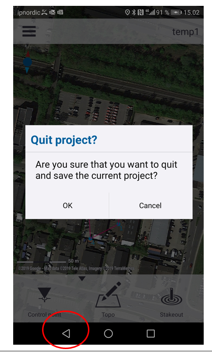 Trimble Penmap Quit project